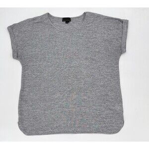 i Jeans by Buffalo Shirt Womens Medium Gray Blouse T-Shirt Crew Relaxed